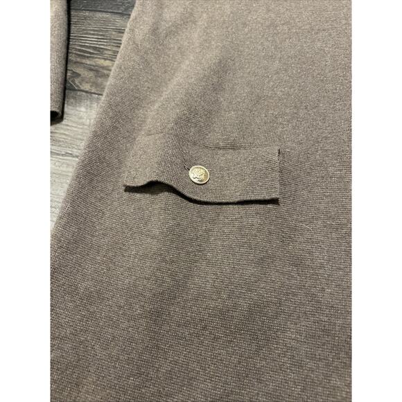 J Crew Long Giselle Sweater Gold Buttons Brown Womens XS - Picture 2 of 7